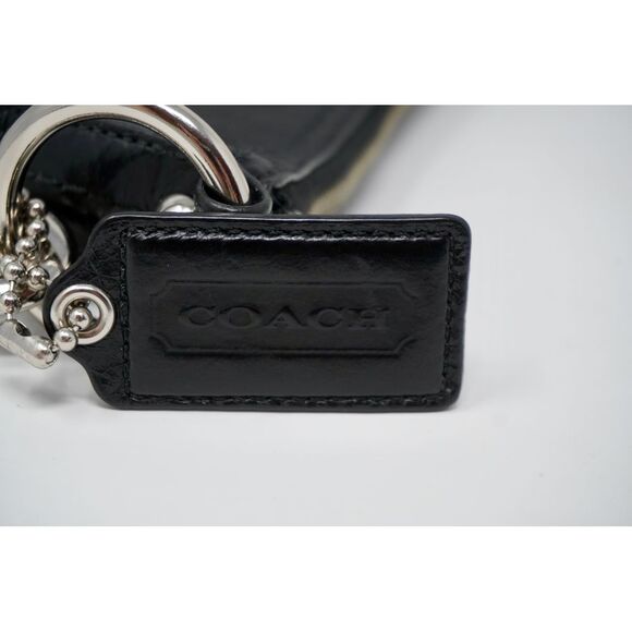 Coach Vintage Black Signature Jacquard and Leather Shoulder to Crossbody Bag - Picture 12 of 12